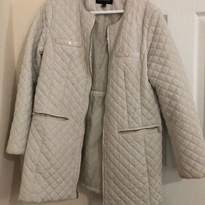 Women's Quilted Cream Jacket